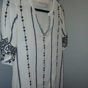 White Crotchet Detail Boutique Sun Dress